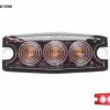 Ultra dunne 3 LED flitser rood