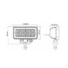 tralert Werklamp 8-LEDs 12W 1136 lumen 9-36V - Afbeelding 5
