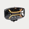 Ozz - Verstraler - XO 1 P - 10'' - smoke - Positielicht Wit/Amber - 2 Flitspatronen - Driving