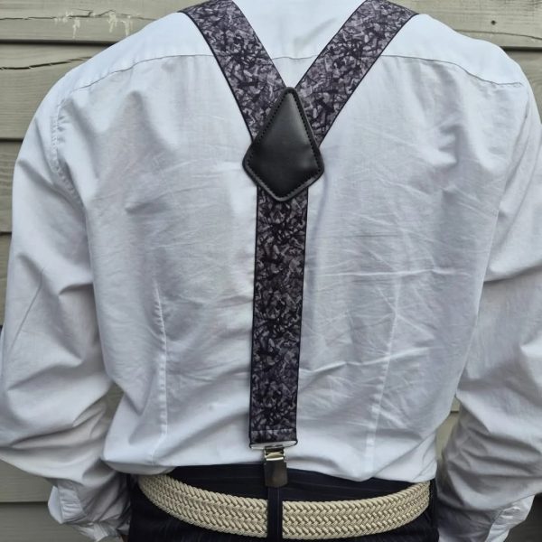 Danish plush Mens suspenders Grey - Afbeelding 2