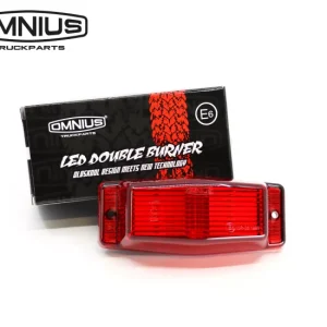 Omnius LED Dubbelbrander Rood