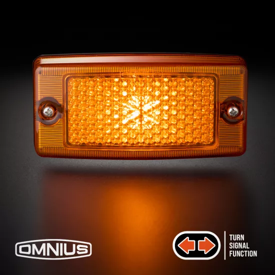 OMNIUS LED ZIJMARKERINGSLAMP - LED ORANJE / LENS ORANJE - KNIPPERLICHT - Afbeelding 3