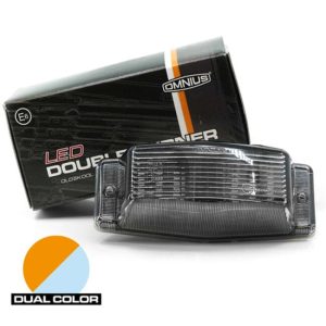 Omnius full LED Dubbelbrander wit/ oranje smoked schakelbaar