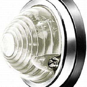 Positielamp opbouw + chroomrand 12-24V